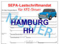 Einzugsermächtigung Kfz Steuern Hamburg